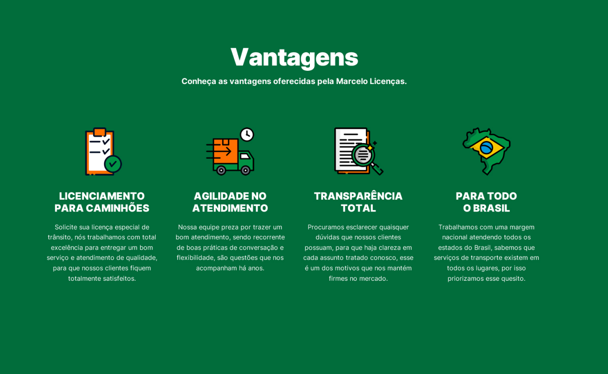 Vantagens Marcelo Licenças